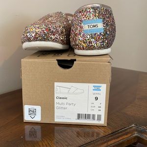 Toms glitter shoes
